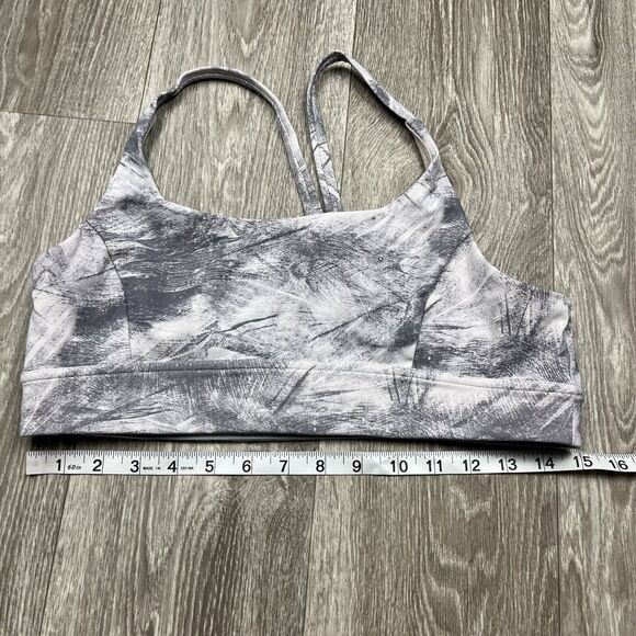 Lululemon Train Times Bra Breeze By White Light Size 12 **Missing bra cups - Picture 1 of 3